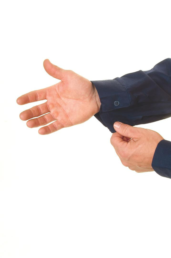 DNC HiVis Cool-Breeze Close Front L/S Cotton Shirt with 3M R/T (3949)