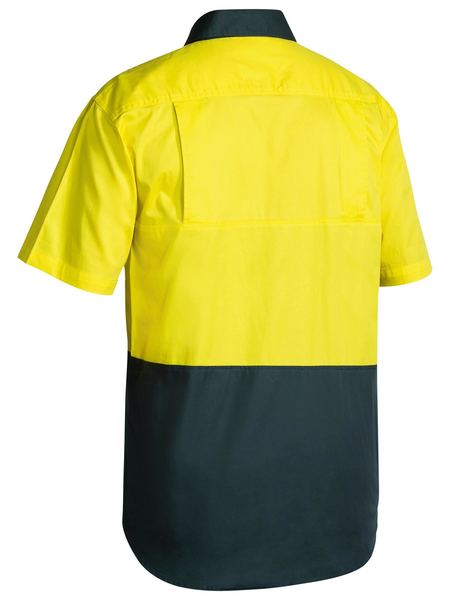 Bisley 2 Tone Cool Lightweight Drill Shirt - Short Sleeve-(BS1895)