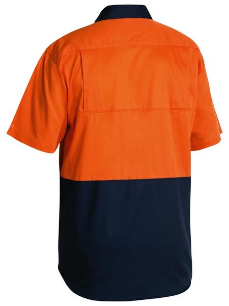 Bisley 2 Tone Cool Lightweight Drill Shirt - Short Sleeve-(BS1895)