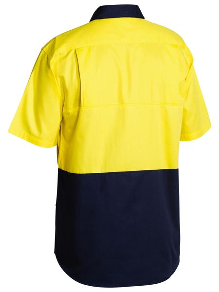 Bisley 2 Tone Cool Lightweight Drill Shirt - Short Sleeve-(BS1895)