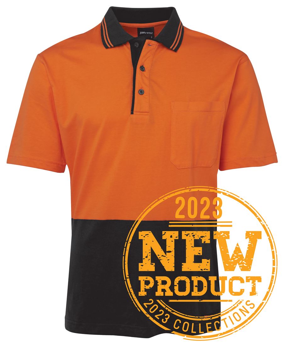 Jb's Hi Vis Short Sleeve Cotton Polo - Adults (6CPHV)