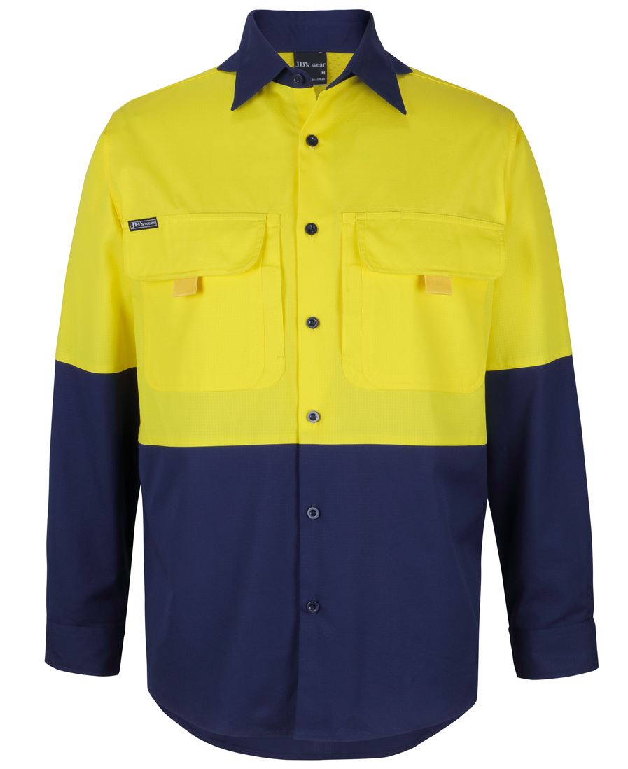 JB's Hi Vis Ripstop L/S Fishing Shirt (6HNRL)