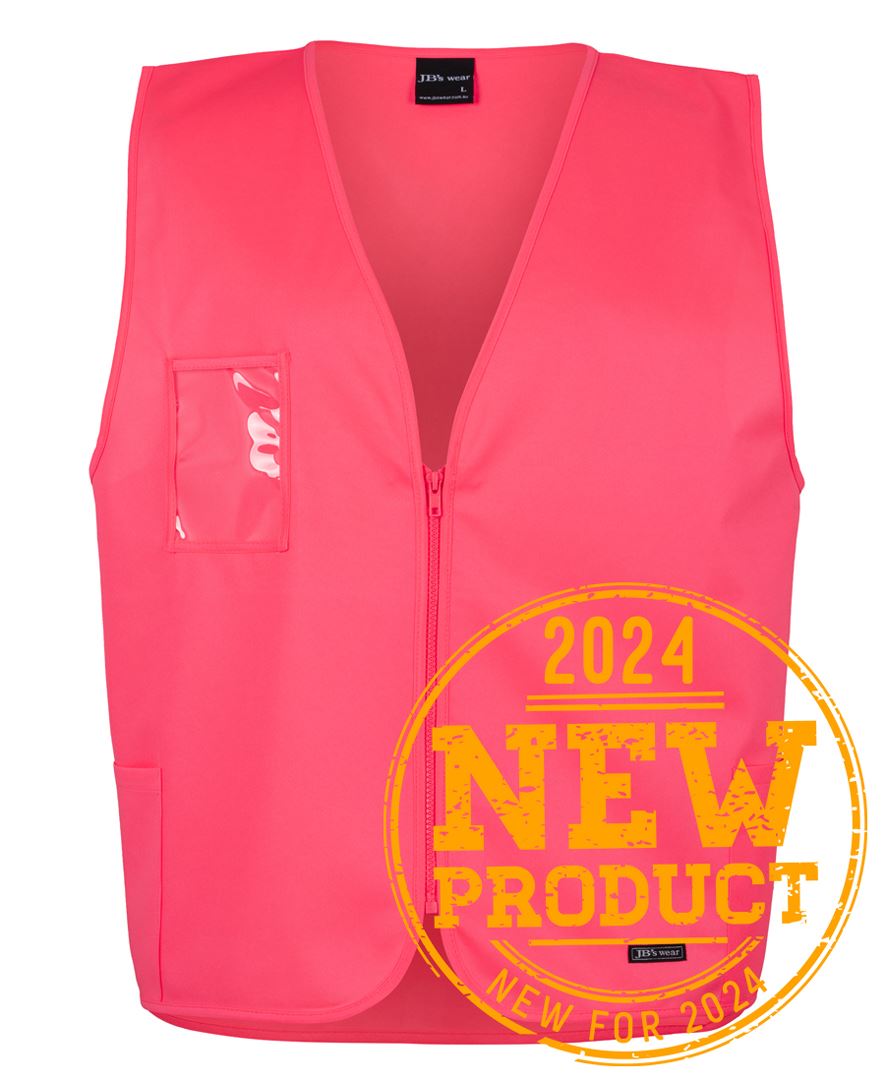 JB'S HI VIS Zip Safety Vest (6HVSZ)