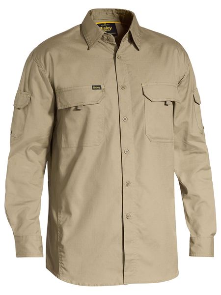 Bisley Mens X Airflow Ripstop Work Shirt-(BS6414)