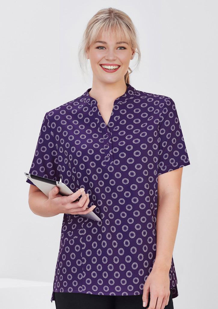 Biz Care Womens Florence Daisy Print Tunic (CS950LS)