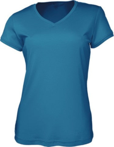 Bocini Ladies Brushed V-neck Tee Shirt-(CT1418)