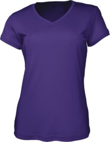 Bocini Ladies Brushed V-neck Tee Shirt-(CT1418)