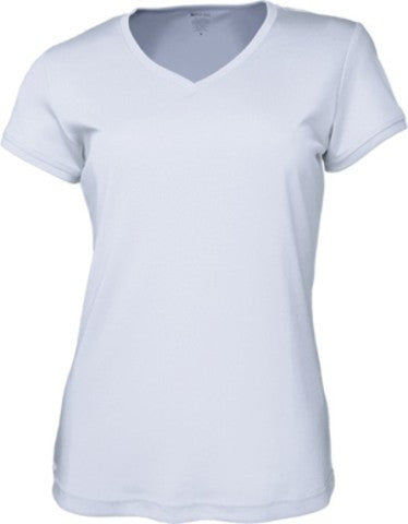 Bocini Ladies Brushed V-neck Tee Shirt-(CT1418)