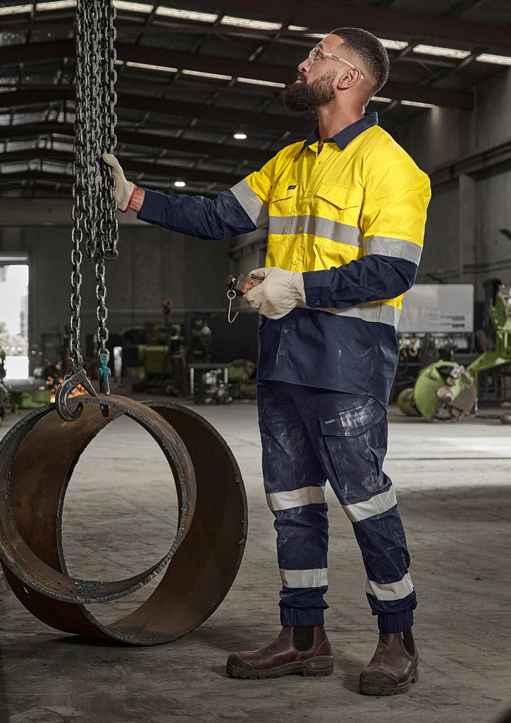 Syzmik Mens Essential Stretch Taped Cargo Pant - Cuffed (ZP935)