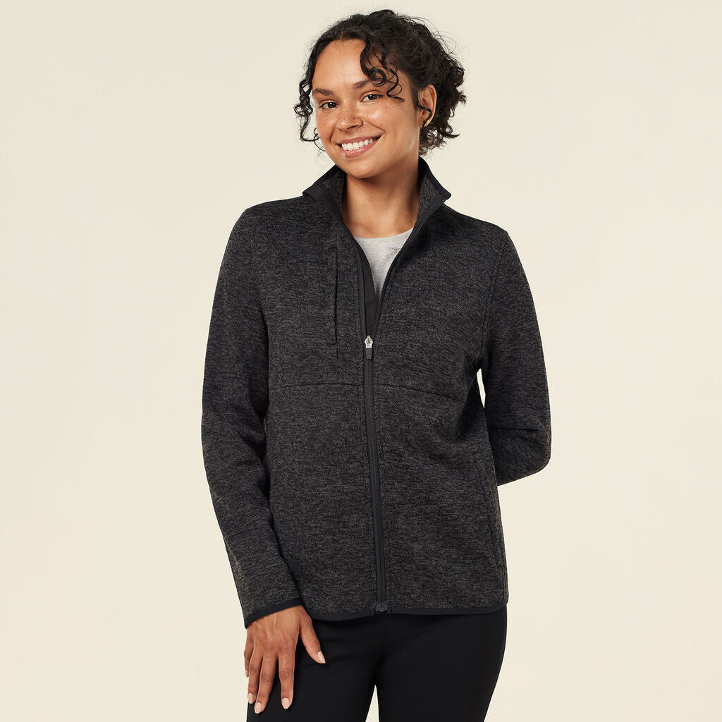 NNT Uniforms Textured Fleece Zip Front Jacket W (CAT5E2)
