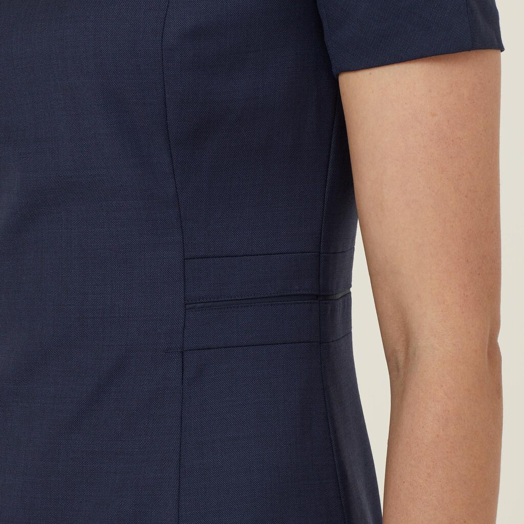 NNT Uniforms Sharkskin S/S Detail Dress(CAT66L)