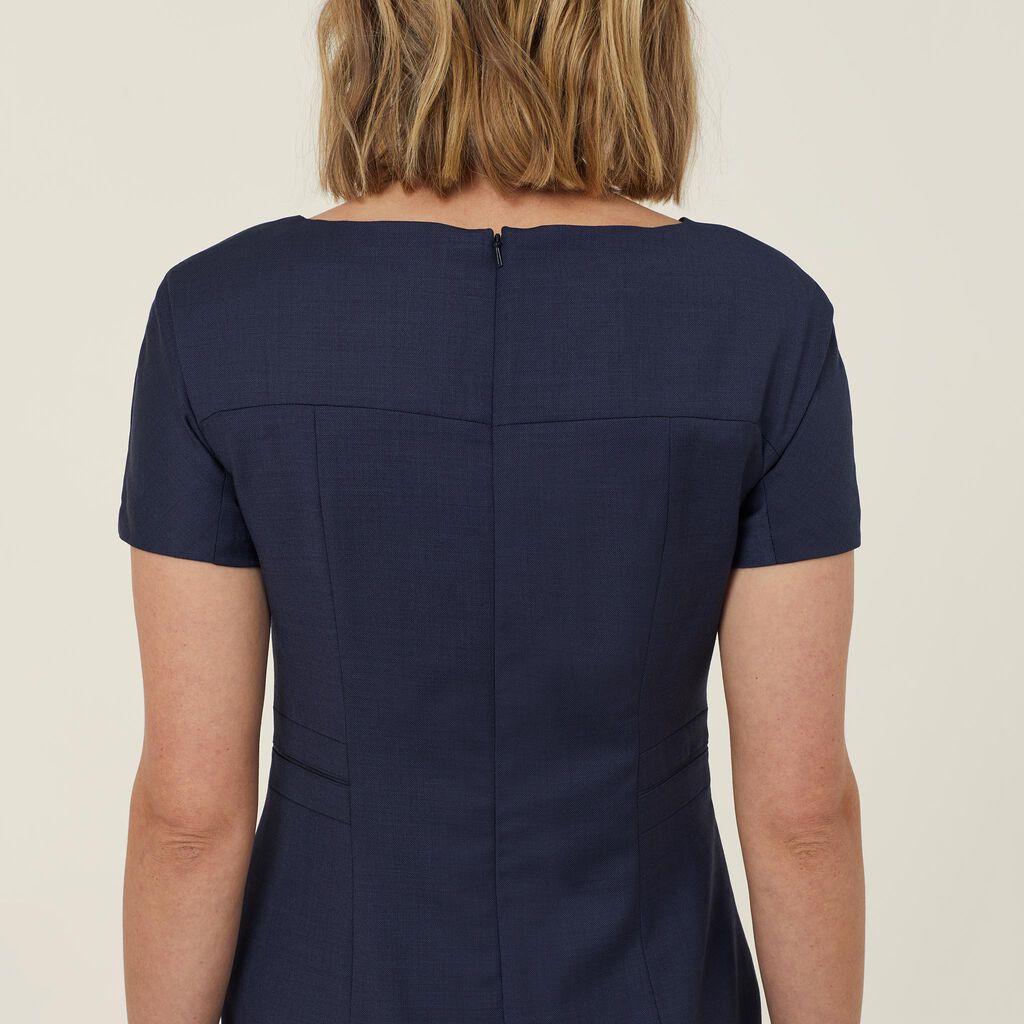 NNT Uniforms Sharkskin S/S Detail Dress(CAT66L)