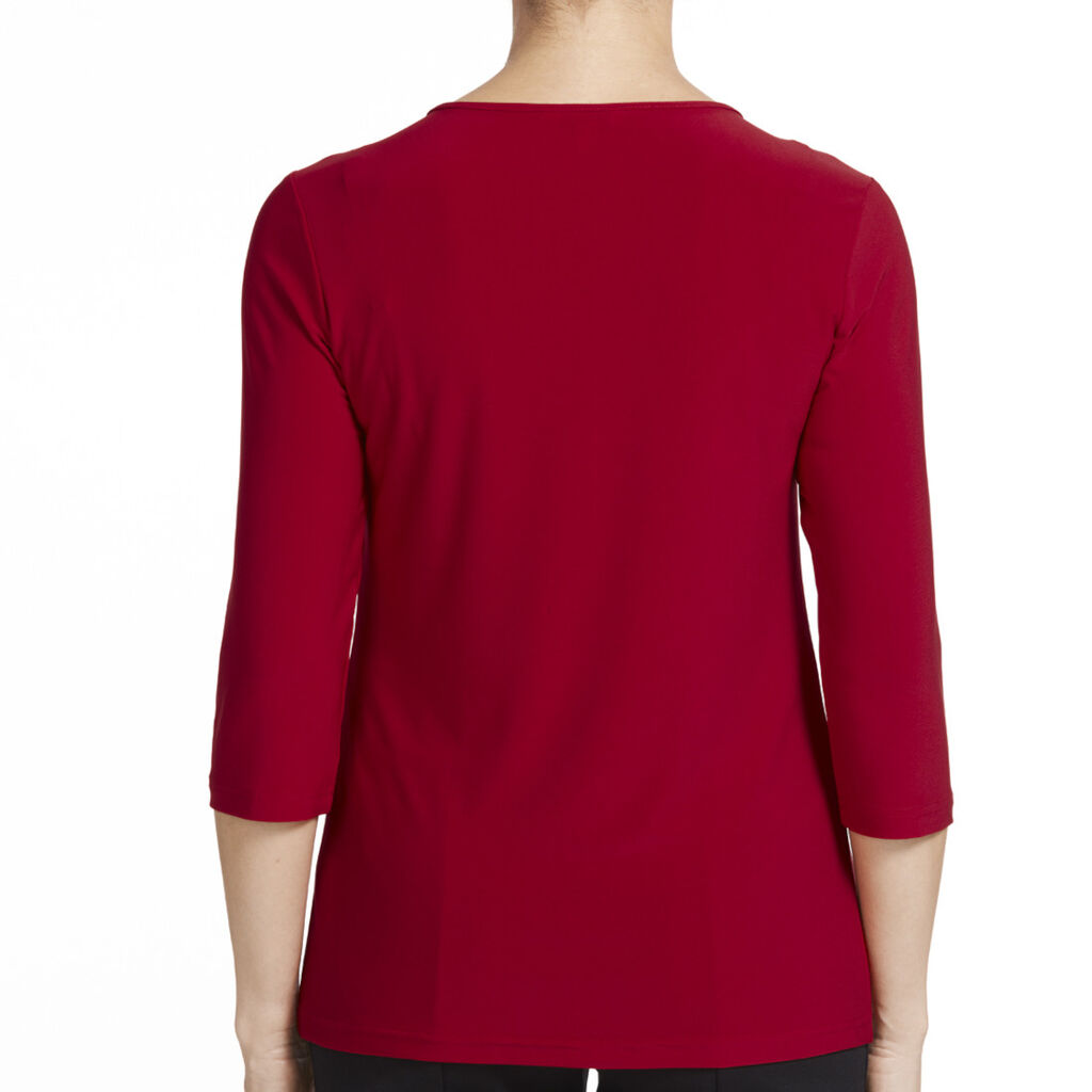 NNT Uniforms Soft Jersey 3/4 Round Neck T-top With Drape Detail (CATU9Q)