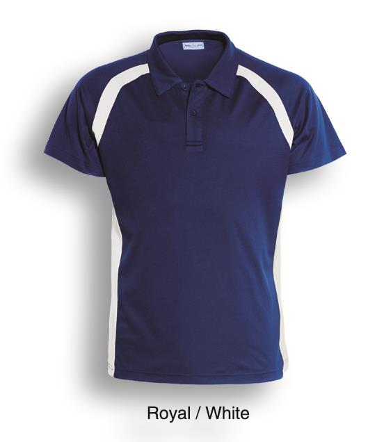 Bocini Kids Team Essentials Short Sleeve Contrast Panel Polo (2nd 5 colors)-(CP0939)