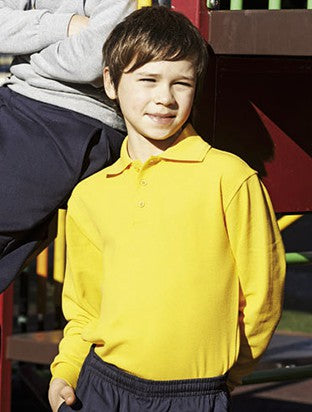 Bocini Kids Long Sleeve Polo-(CP1316)