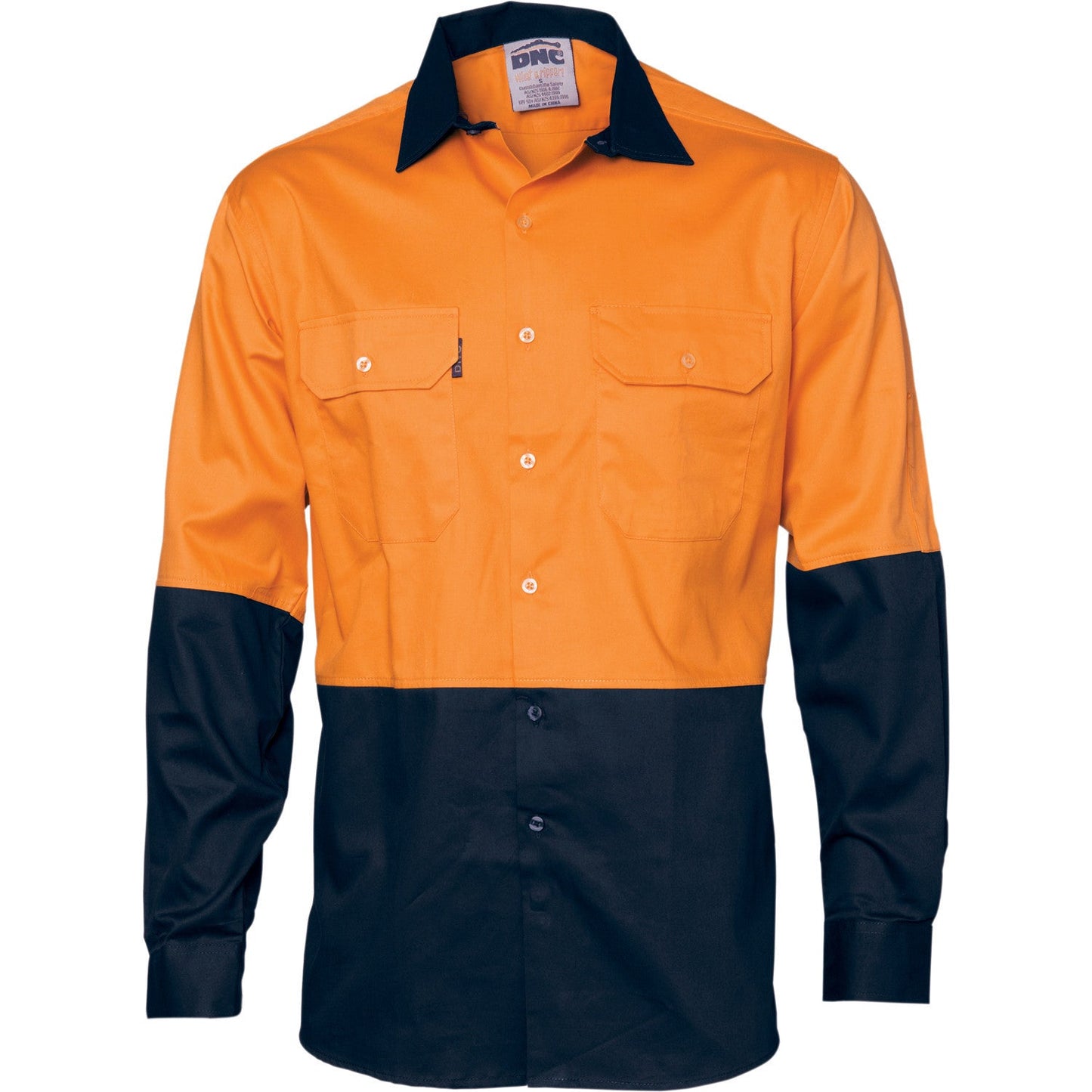 DNC HiVis 2 Tone Cotton Drill L/S Vented Shirt (3981)