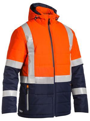 Bisley Taped Two Tone Hi Vis Puffer Jacket(BJ6929HT)