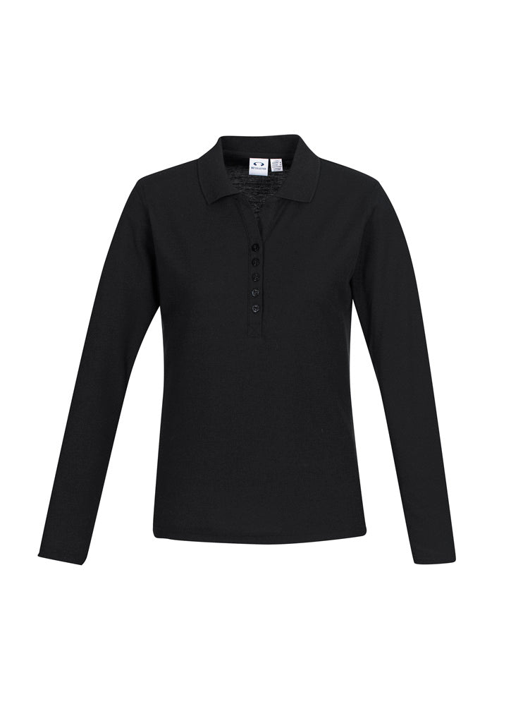 Biz Collection Womens Crew L/S Polo (P400LL)