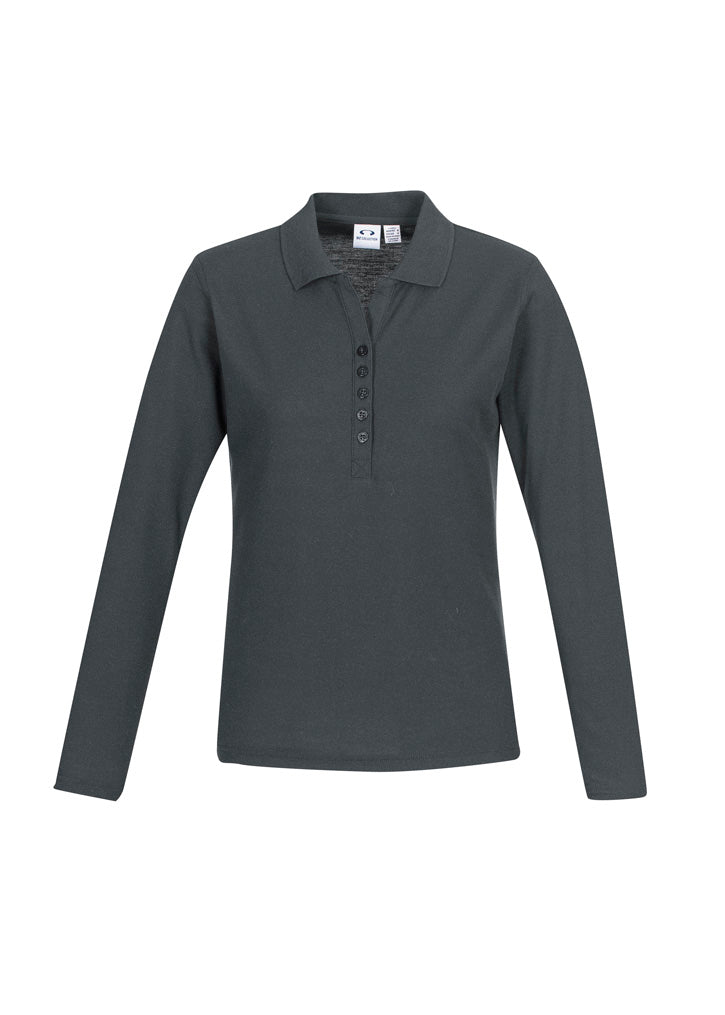 Biz Collection Womens Crew L/S Polo (P400LL)