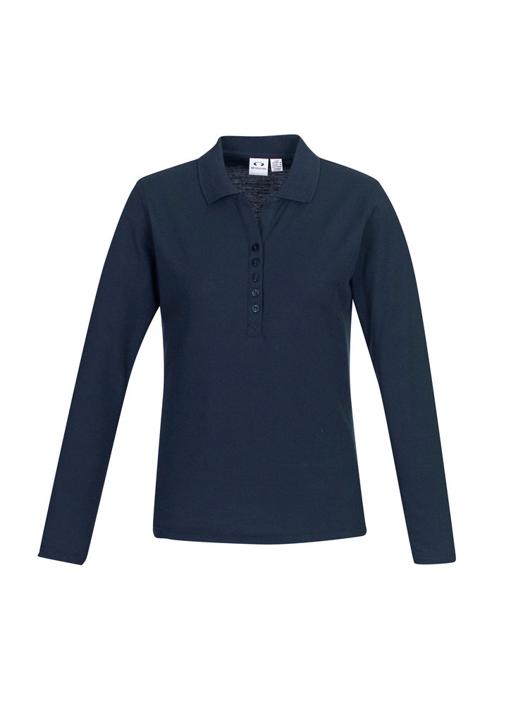 Biz Collection Womens Crew L/S Polo (P400LL)