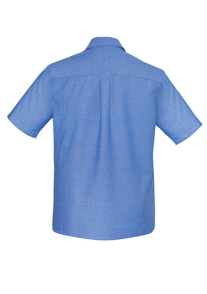 Biz Collection Mens Chambray S/S Shirt (SH113)