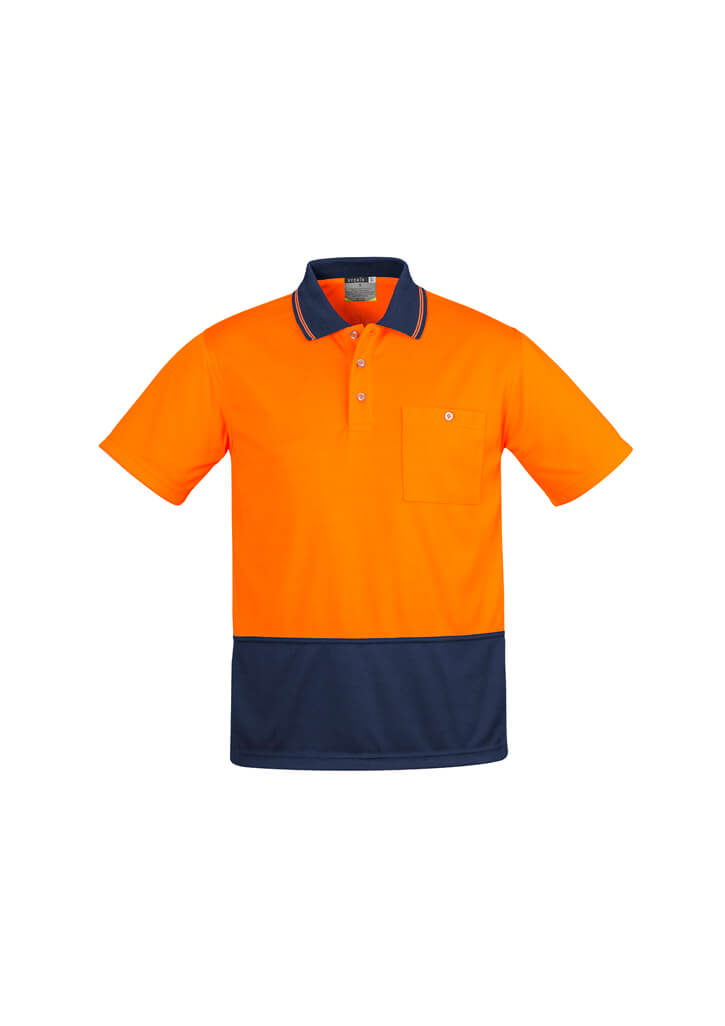 Syzmik Mens Hi Vis Comfort Back S/S Polo (ZH415)