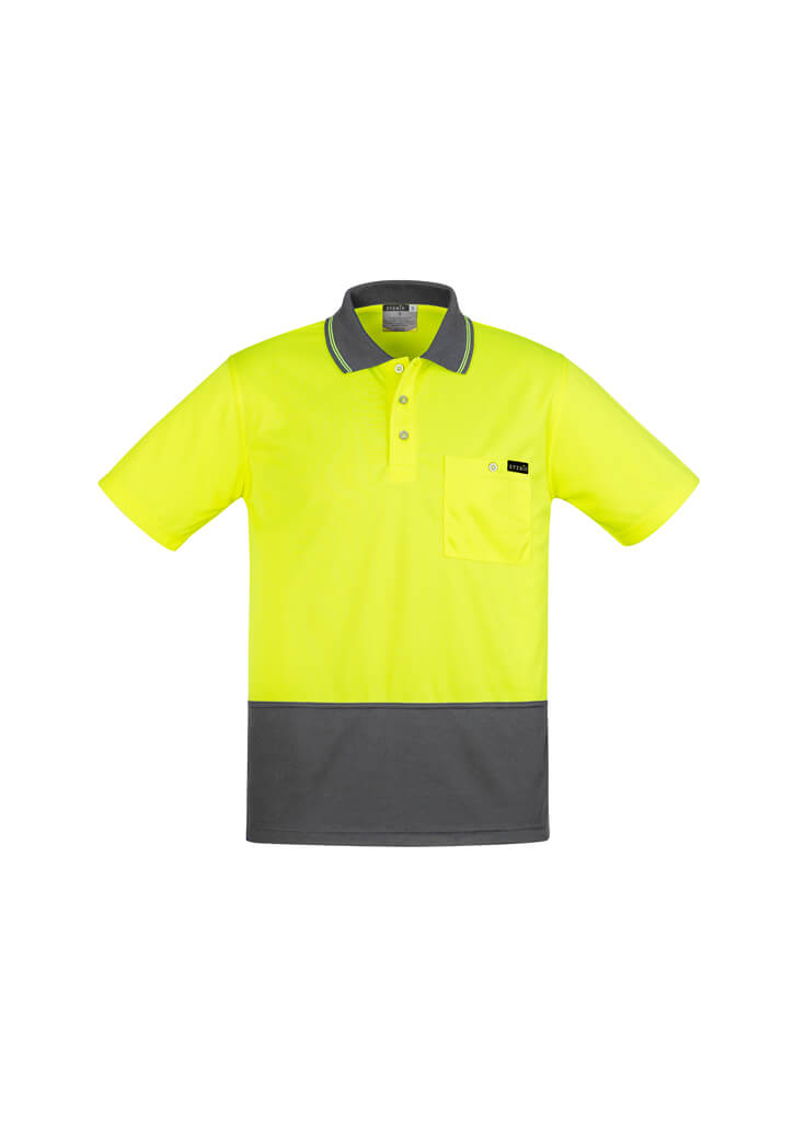 Syzmik Mens Hi Vis Comfort Back S/S Polo (ZH415)