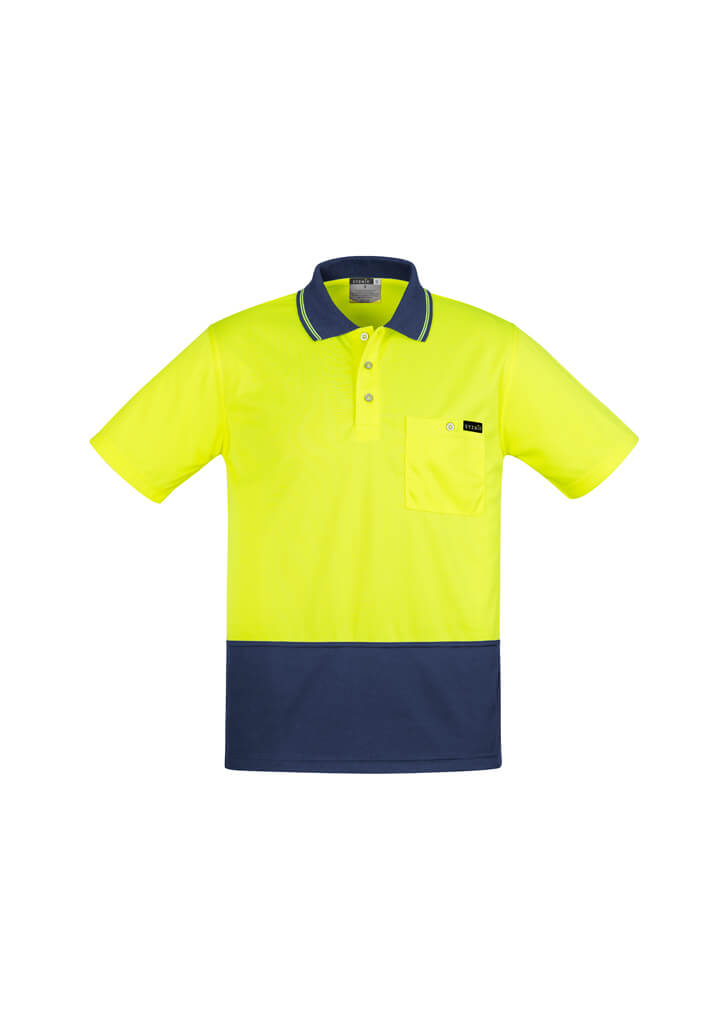Syzmik Mens Hi Vis Comfort Back S/S Polo (ZH415)