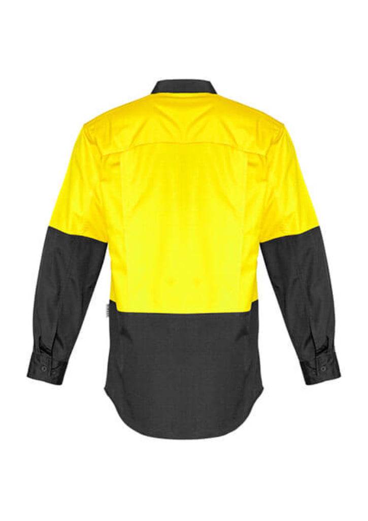 Syzmik Mens Rugged Cooling Hi Vis L/S Shirt (ZW128)