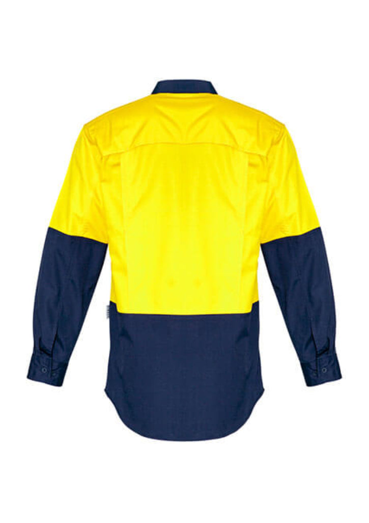 Syzmik Mens Rugged Cooling Hi Vis L/S Shirt (ZW128)
