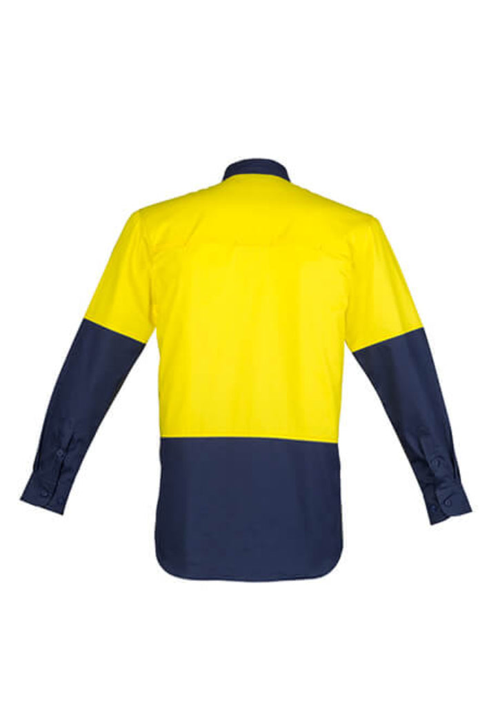 Syzmik Mens Closed Front Long Sleeve Shirt (ZW560)