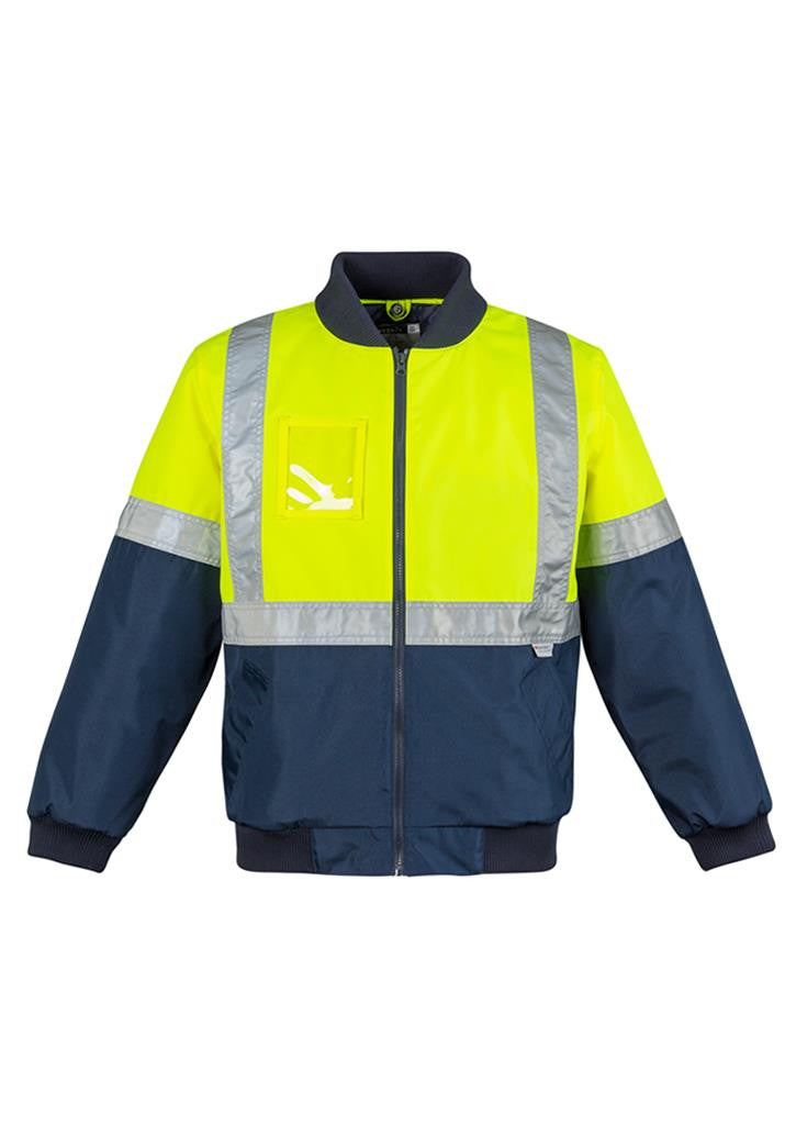 Syzmik Mens Hi Vis Quilted Flying Jacket (ZJ351)