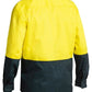Bisley 2 Tone Closed Front Hi Vis Drill Shirt - Long Sleeve-(BSC6267)