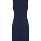 Biz Corporate Womens Comfort Wool Stretch Sleeveless V-Neck Dress (34021)