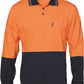 DNC HiVis Cool-Breeze Cotton Jersey L/S Polo Shirt with Under Arm Cotton Mesh (3846)