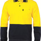 DNC HiVis Cool-Breeze Cotton Jersey L/S Polo Shirt with Under Arm Cotton Mesh (3846)