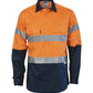 DNC HiVis Two Tone Close Front Cotton Shirt with 3M 8910 R/Tape, Long Sleeve (3849)