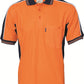 DNC HiVis Poly/Cotton Contrast Panel Polo, S/S (3895)
