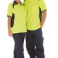 DNC HiVis Cool-Breeze Contrast Mesh Panel S/S Polo Shirt, S/S (3901)