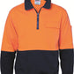 DNC HiVis Two Tone 1/2 Zip Cotton Fleecy Windcheater (3923)