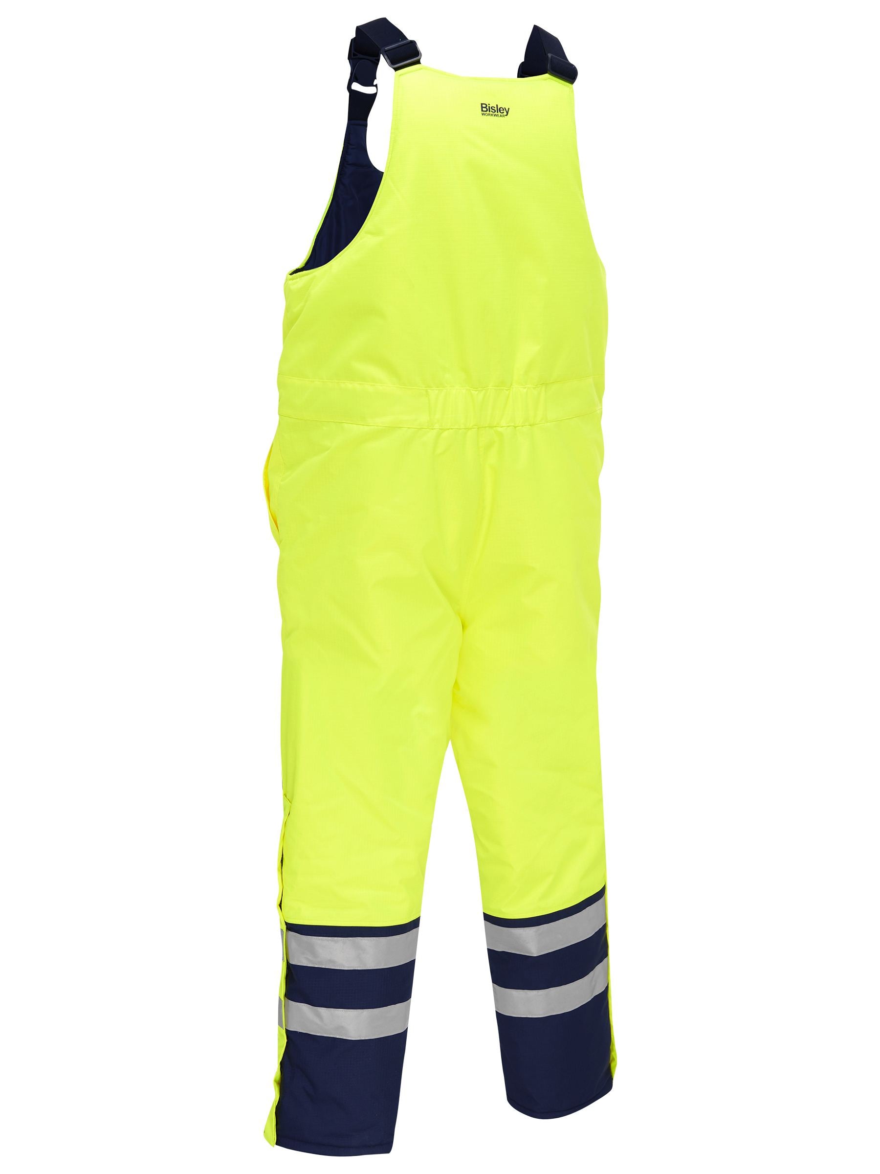 Bisley Taped Hi Vis Freezer Bib & Brace Coverall (BAB6452T)