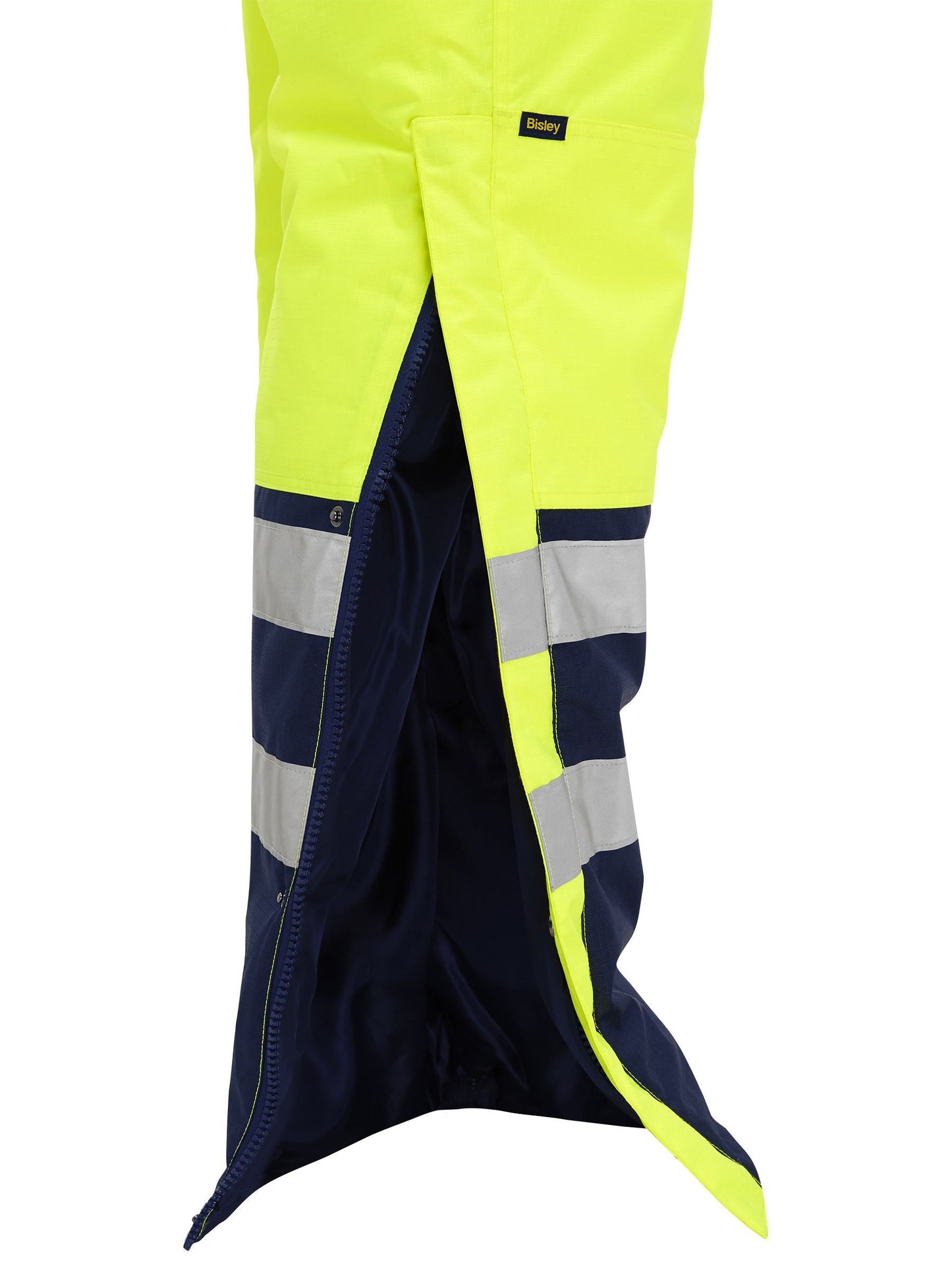 Bisley Taped Hi Vis Freezer Bib & Brace Coverall (BAB6452T)