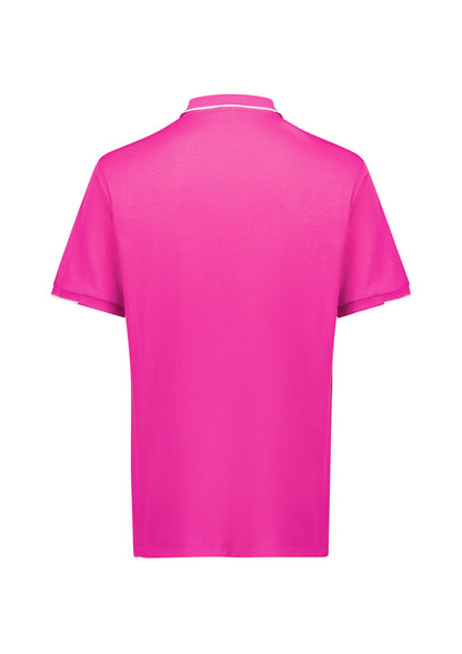 Biz Care Mens Pink Short Sleeve Polo (CST313MS)