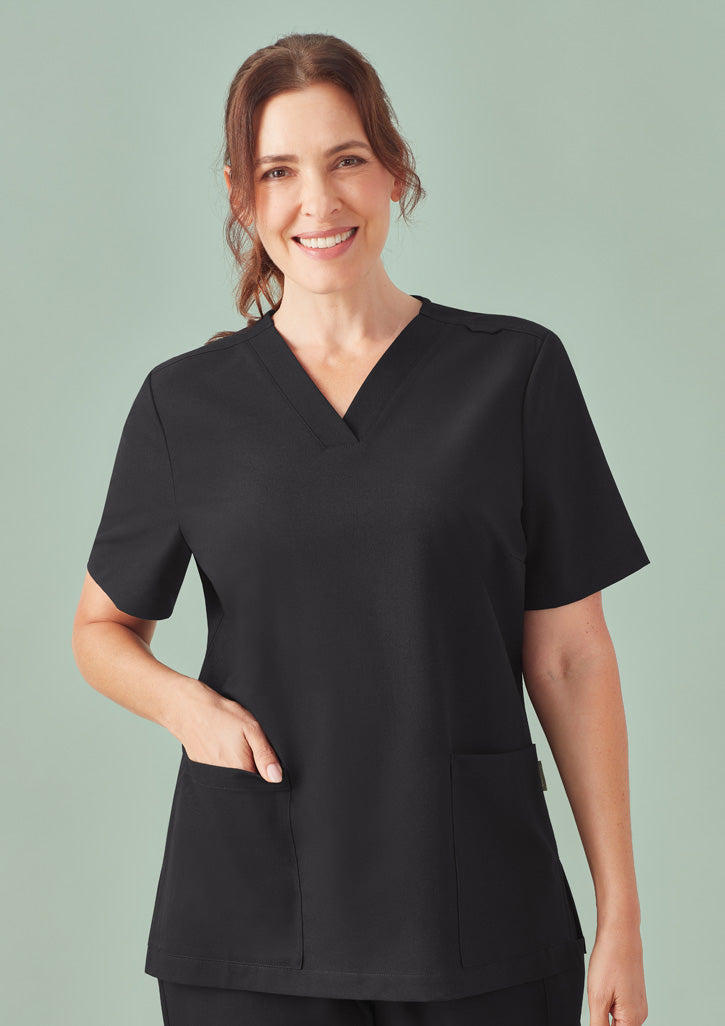 Biz Care Womens Pulse V-Neck Scrub Top (CU543LS)