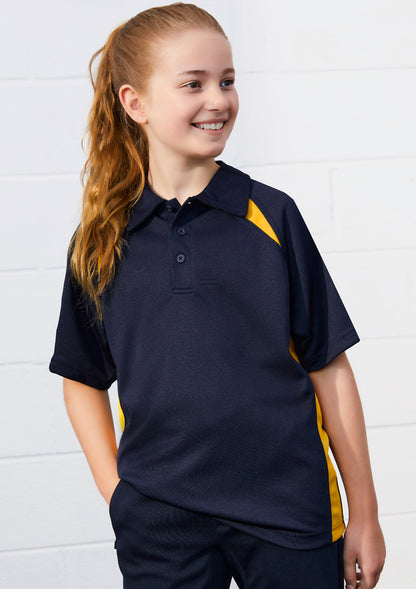 Biz Collection Kids Splice Short Sleeve Polo (P7700B)