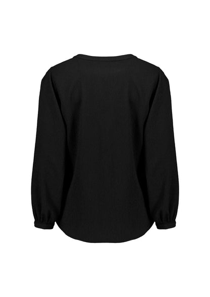 Biz Corporate Womens Ruche Long Sleeve Blouse (RU568LL)