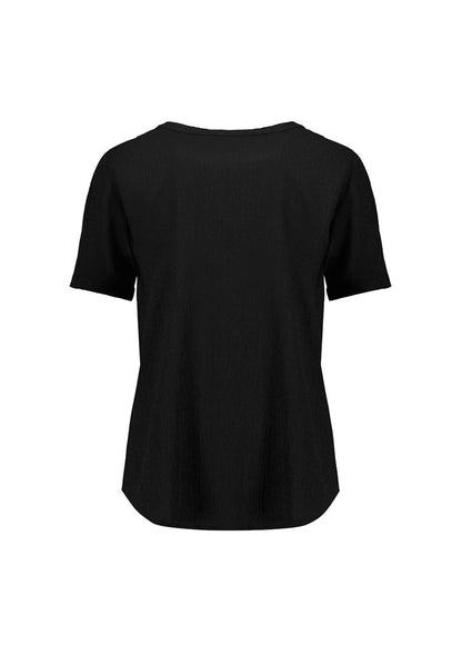 Biz Corporate Womens Ruché Short Sleeve Blouse (RU568LS)