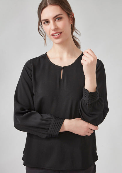 Biz Corporate Womens Evelyn Long Sleeve Blouse (RU569LL)