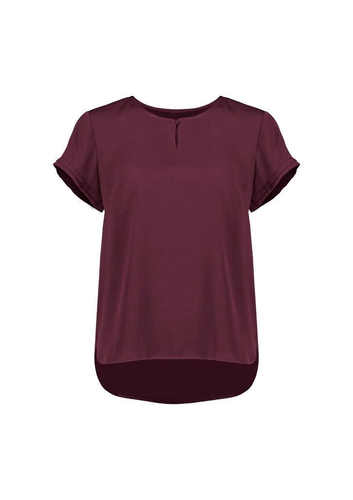 Biz Corporate Womens Evelyn Short Sleeve Blouse (RU569LS)