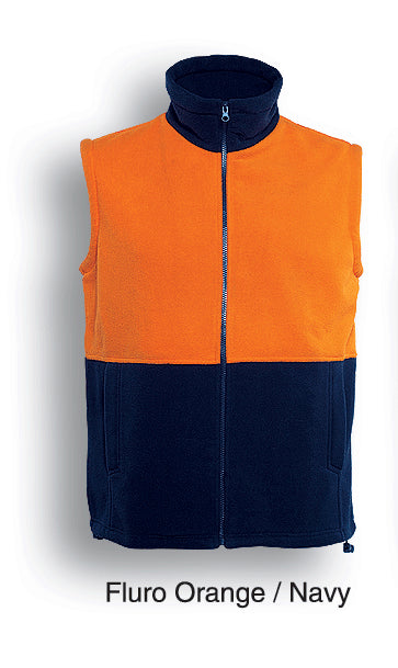 Bocini Hi-Vis Polar Fleece Vest-(SJ0541)